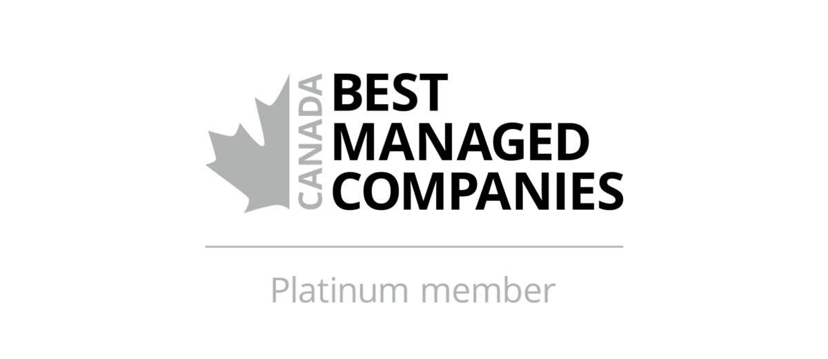 Graphic showing the Canada Best Managed Companies Platinum member logo.