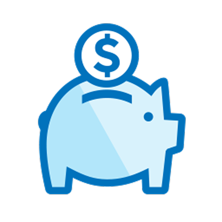 Graphic portraying a bank account