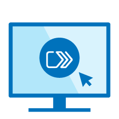 Graphic portraying Servus Click to Pay